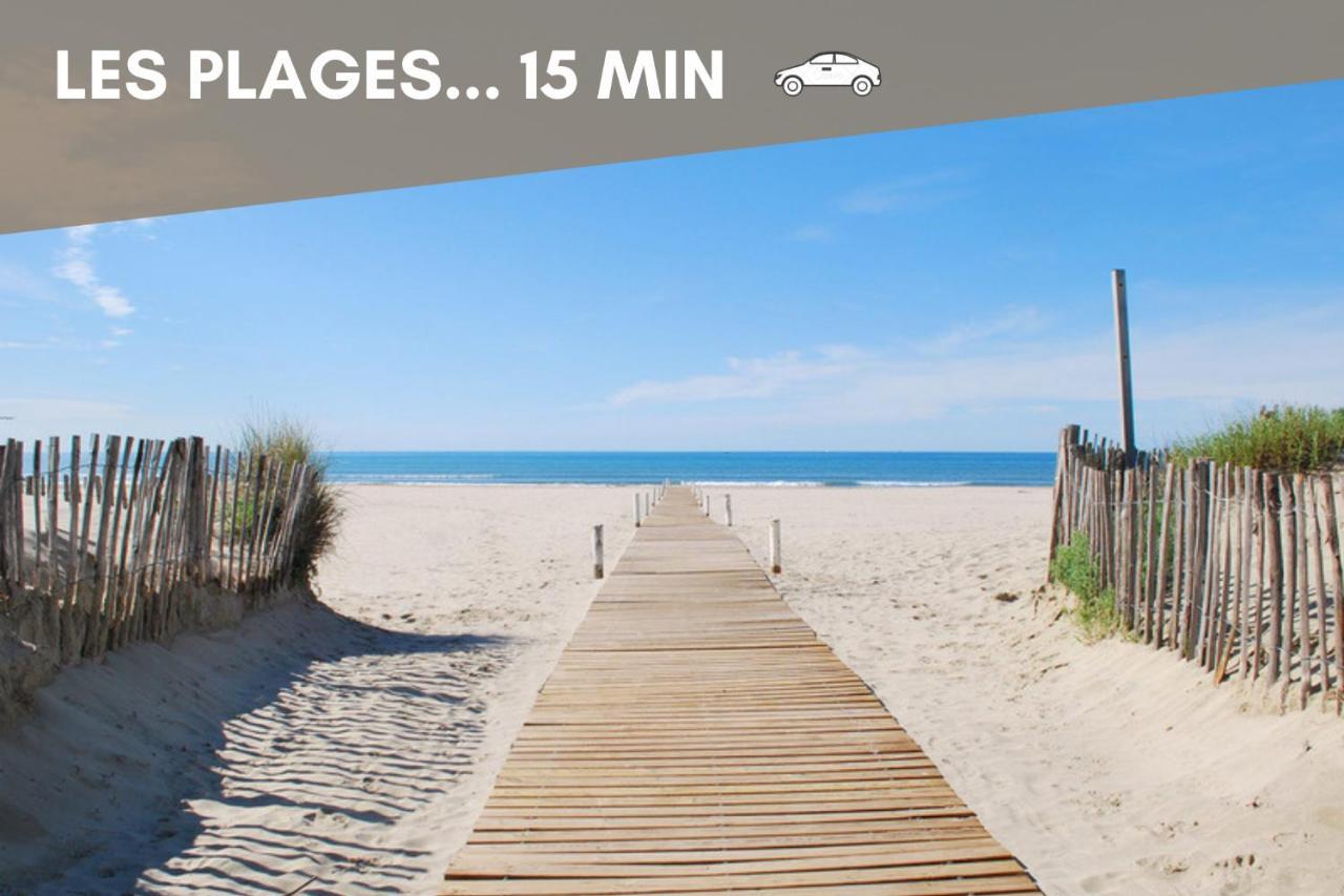 Nouveau - Jungle Montpeul - Clim - Wifi Fibre - Netflix - 5' Du Centre Et Gare - Parking - Loggia - 15' Des Plages Montpellier Eksteriør billede