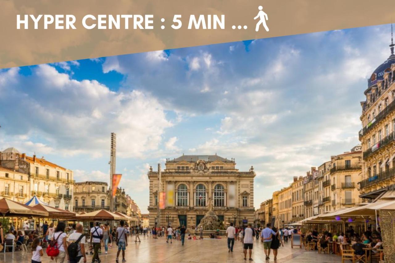 Nouveau - Jungle Montpeul - Clim - Wifi Fibre - Netflix - 5' Du Centre Et Gare - Parking - Loggia - 15' Des Plages Montpellier Eksteriør billede
