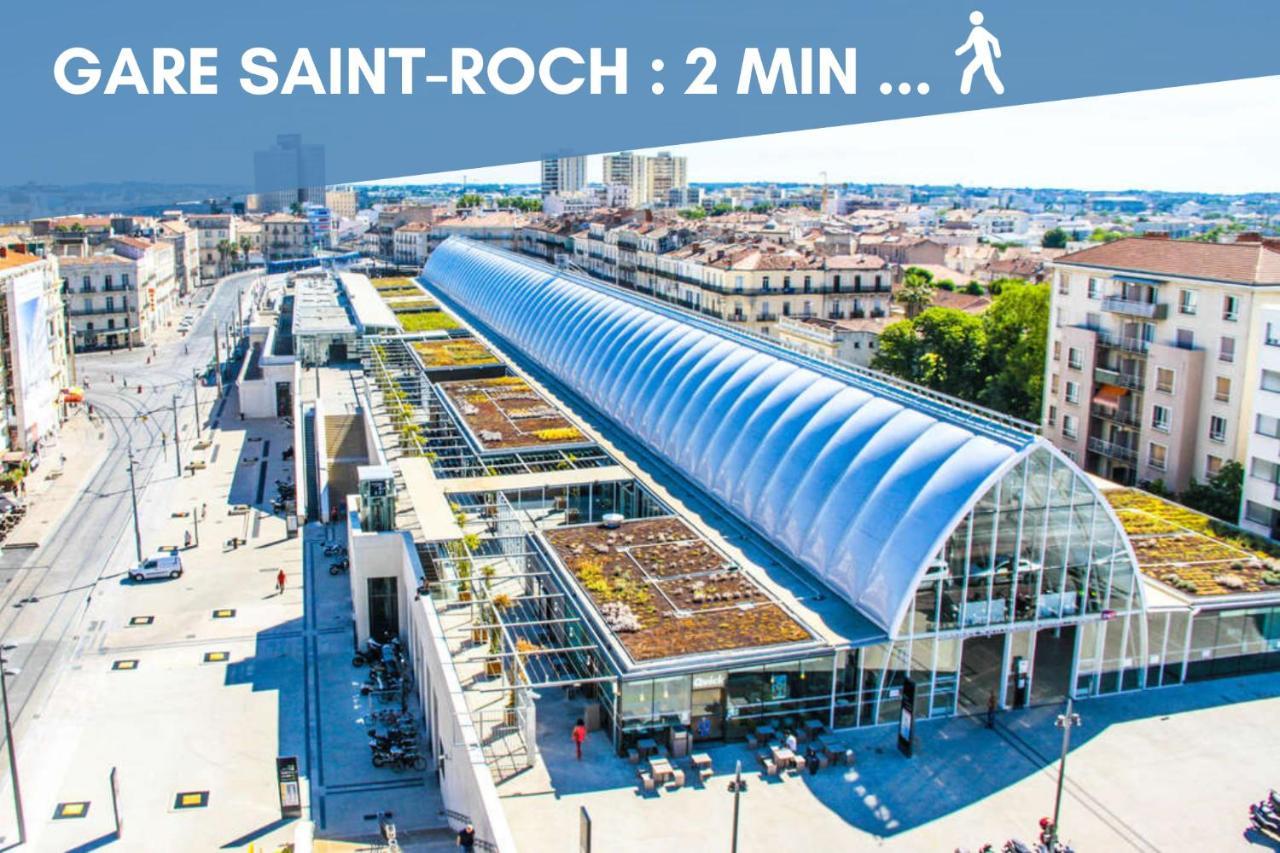 Nouveau - Jungle Montpeul - Clim - Wifi Fibre - Netflix - 5' Du Centre Et Gare - Parking - Loggia - 15' Des Plages Montpellier Eksteriør billede