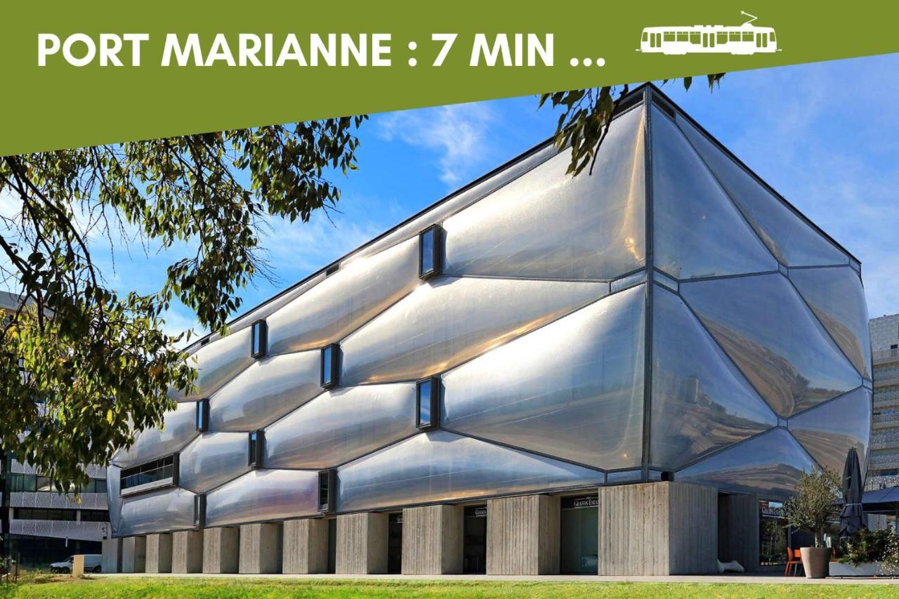 Nouveau - Jungle Montpeul - Clim - Wifi Fibre - Netflix - 5' Du Centre Et Gare - Parking - Loggia - 15' Des Plages Montpellier Eksteriør billede