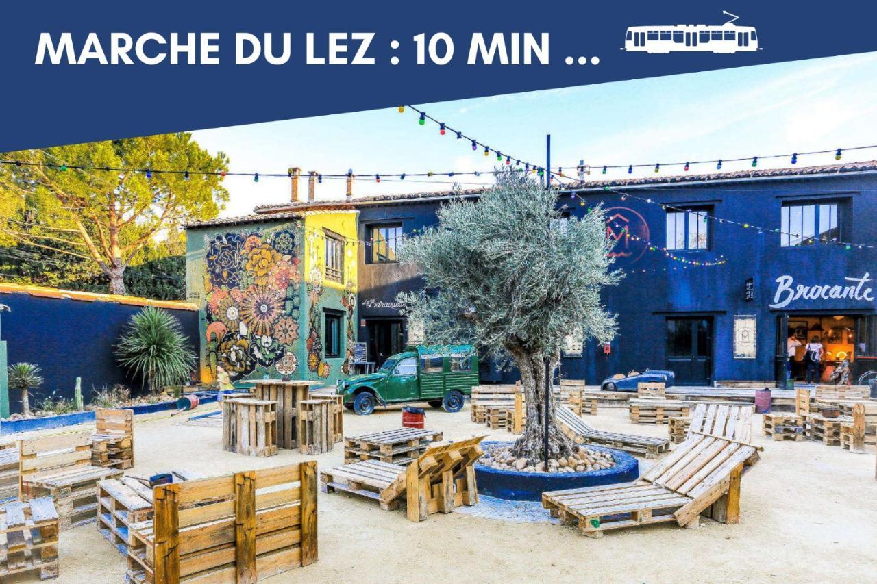 Nouveau - Jungle Montpeul - Clim - Wifi Fibre - Netflix - 5' Du Centre Et Gare - Parking - Loggia - 15' Des Plages Montpellier Eksteriør billede