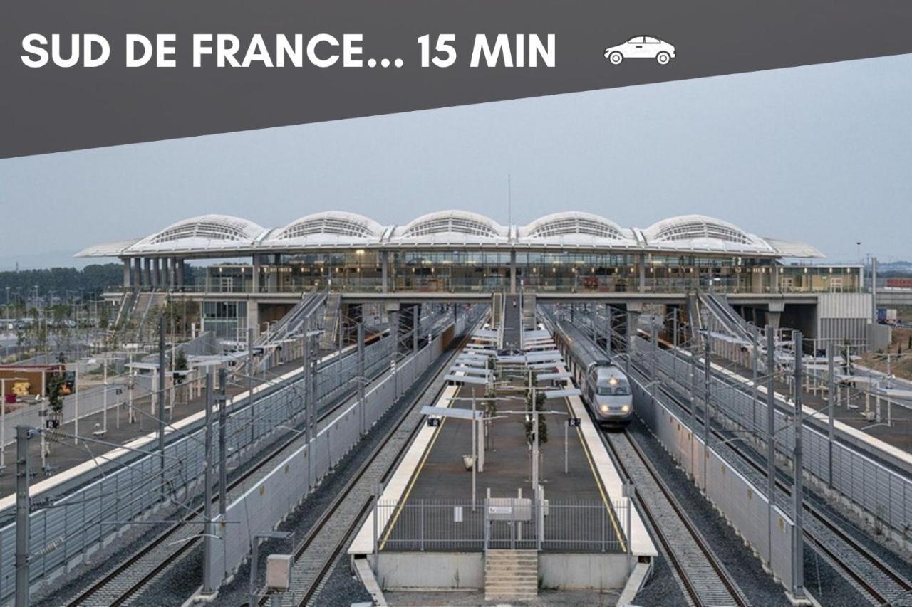 Nouveau - Jungle Montpeul - Clim - Wifi Fibre - Netflix - 5' Du Centre Et Gare - Parking - Loggia - 15' Des Plages Montpellier Eksteriør billede